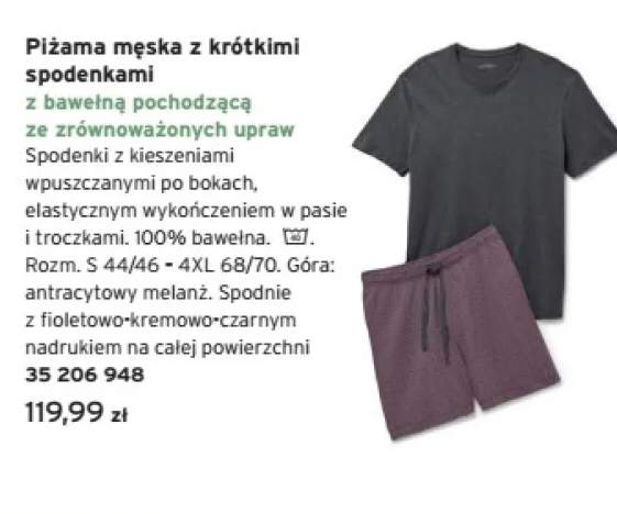 piżama męska