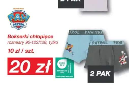 bokserki chłopięce
