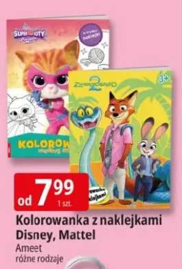 Kolorowanka z naklejkami Disney