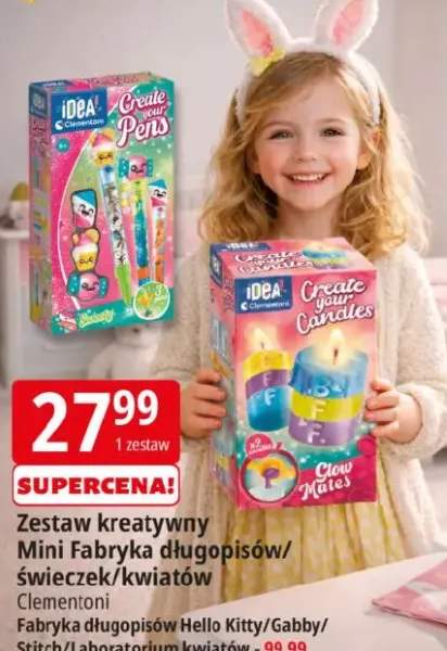 Zestaw kreatywny Mini Fabryka długopisów/świeczek/kwiatów