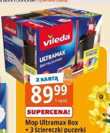 Mop Ultramax Box + 3 ściereczki pucerki