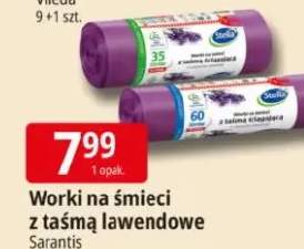 Worki na śmieci z taśmą lawendowe