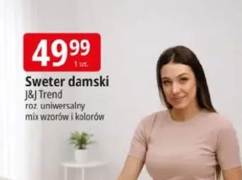 Sweter damski uniwersalny mix wzorów i kolorów