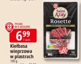 Kiełbasa wieprzowa w plastrach