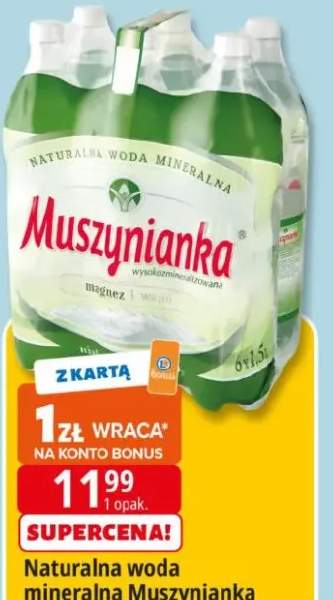 Naturalna woda mineralna Muszynianka
