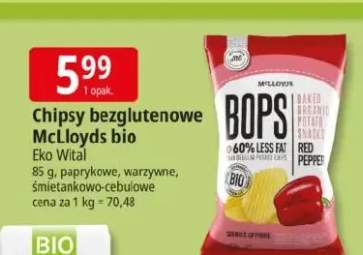 Chipsy bezglutenowe Eko Wital