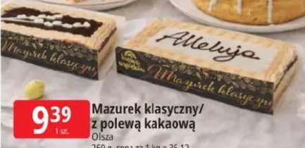 Mazurek klasyczny/z polewą kakaową Olsza
