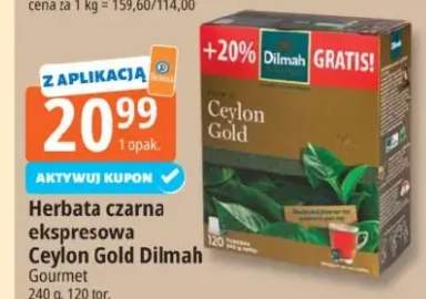 Herbata czarna ekspresowa Ceylon Gold