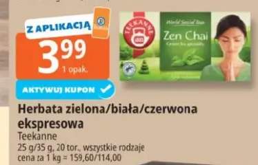 Herbata zielona/biała/czerwona ekspresowa