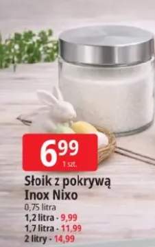 Słoik z pokrywą inox Nixo