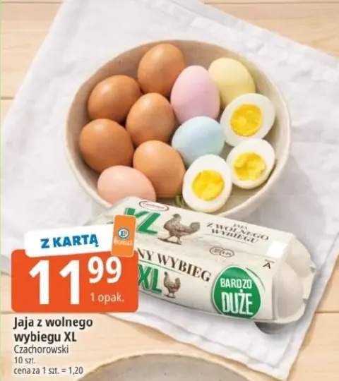 Jaja z wolnego wybiegu XL