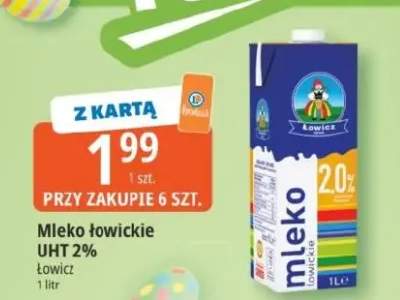 Mleko łowickie UHT 2%