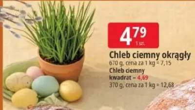 Chleb ciemny okrągły