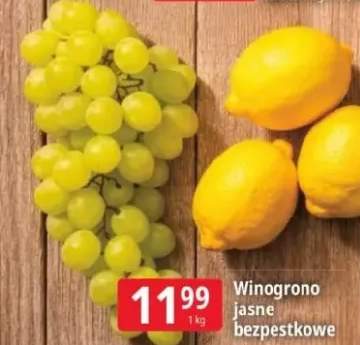 Winogrono jasne bezpestkowe