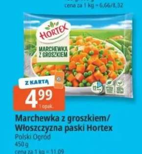 Marchewka z groszkiem/włoszczyzna paski