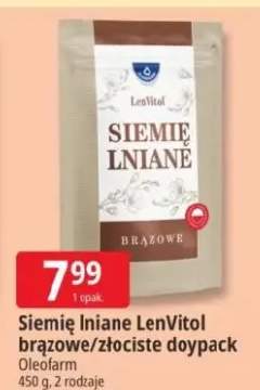 Siemię lniane brązowe/złociste doypack