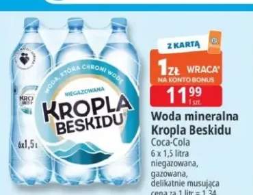 Woda mineralna niegazowana, gazowana