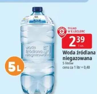 Woda źródlana niegazowana