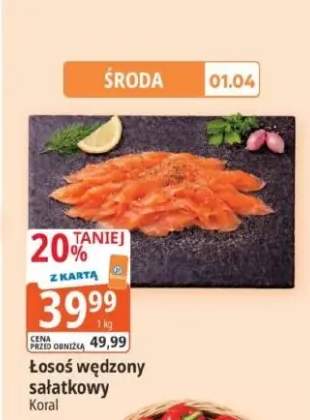 Łosoś wędzony sałatkowy