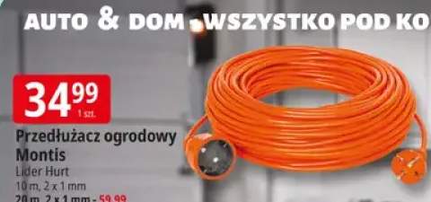 Przedłużacz ogrodowy 10m, 2x1mm