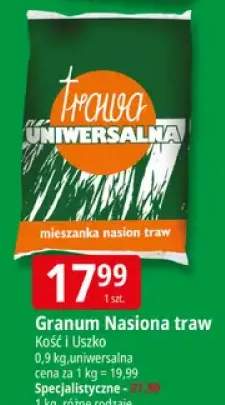 Nasiona traw Kość i Uszko uniwersalna