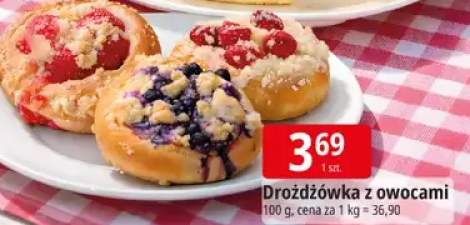 Drożdżówka z owocami