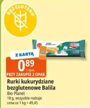 Rurki kukurydziane bezglutenowe