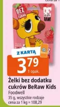 Żelki bez dodatku cukrów BeRaw Kids