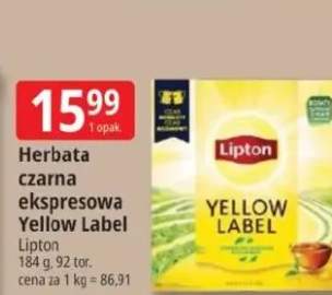 Herbata czarna ekspresowa Yellow Label