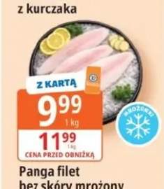 Panga filet bez skóry mrożony 20% glazury