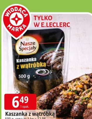 Kaszanka z wątróbką