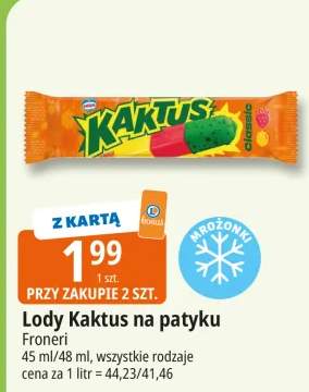 Lody Kaktus na patyku