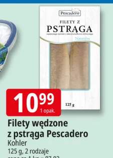 Filety wędzone z pstrąga