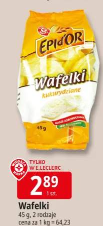 Wafelki kukurydziane