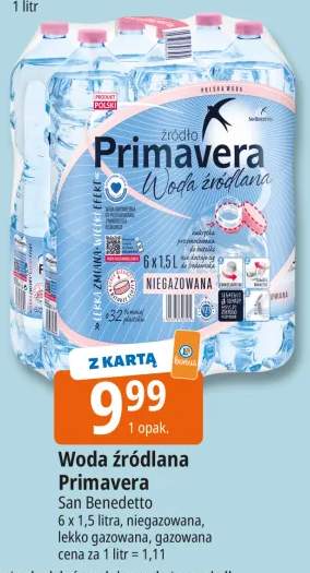 Woda źródlana niegazowana