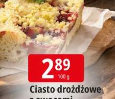 Ciasto drożdżowe z owocami
