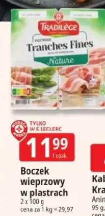 Boczek wieprzowy w plastrach