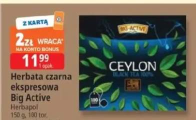 Herbata czarna ekspresowa Ceylon Big Active Herbapol