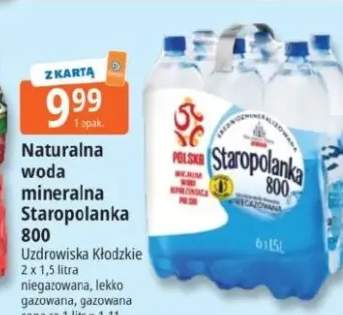 Naturalna woda mineralna Staropolanka 800 gazowana