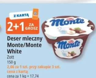 Deser mleczny Monte White Zott