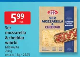Ser mozzarella & cheddar wiórki Mlekovita