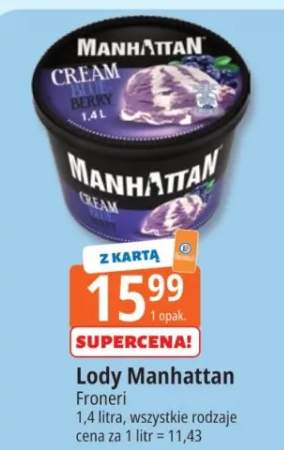 Lody Manhattan Cream Froneri