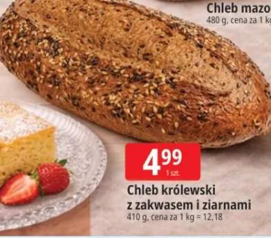 Chleb królewski z zakwasem i ziarnami