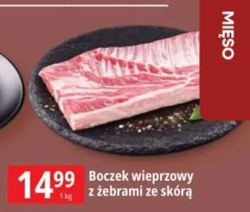 Boczek wieprzowy z żebrami ze skórą