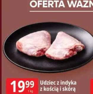 Udziec z indyka z kością i skórą