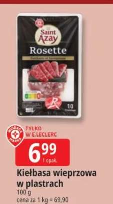 Kiełbasa wieprzowa w plastrach Saint Azay Rosette