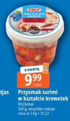 Przysmak surimi w kształcie krewetek Vici w sosie o smaku papryczki chilli