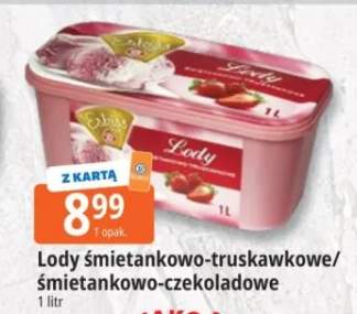 Lody śmietankowo-truskawkowe Ekriss