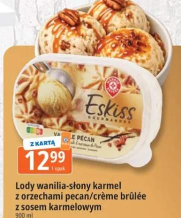 Lody wanilia-słony karmel z orzechami pecan Eskiss Gourmandes