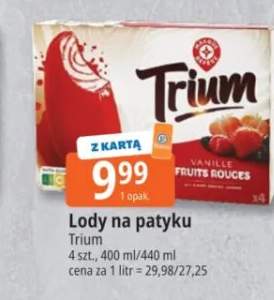 Lody na patyku Trium Vanille Fruits Rouges
